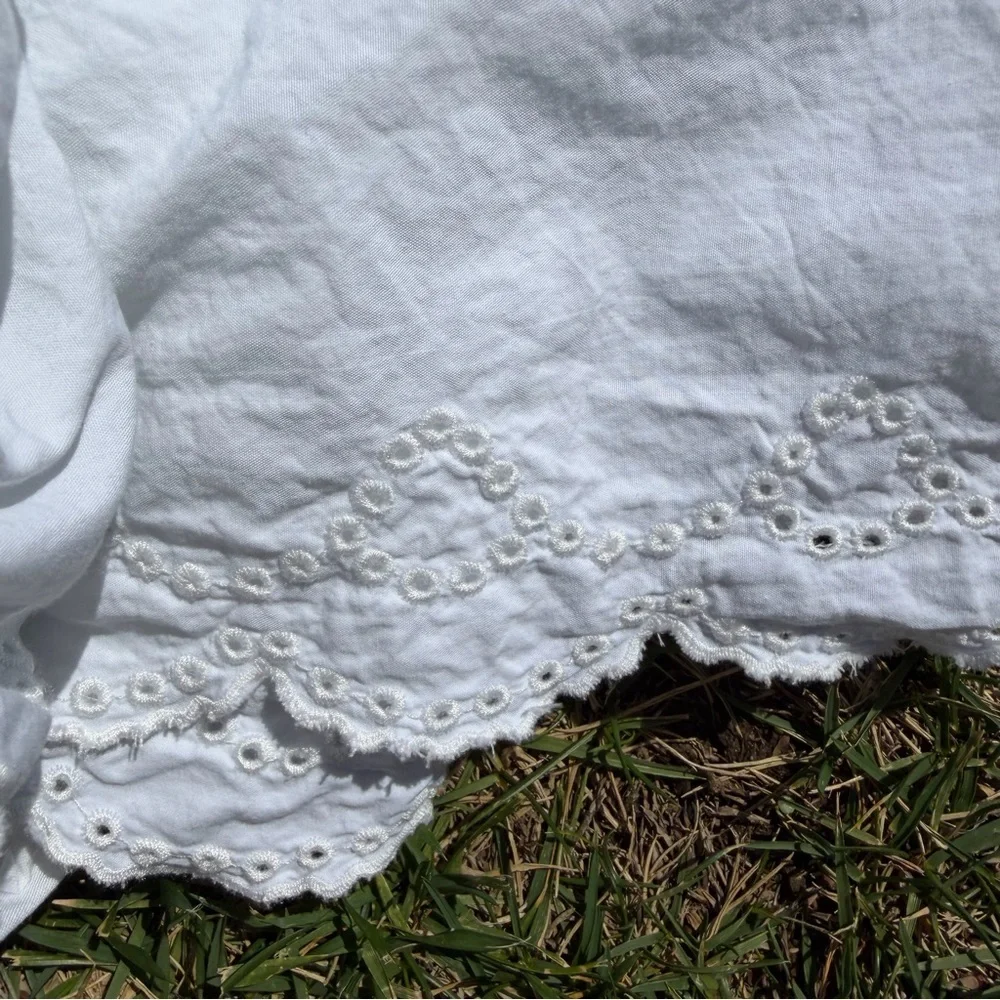 Simply Shabby Chic Eyelet Lace Bed Skirt Dust Ruffle White King 15
